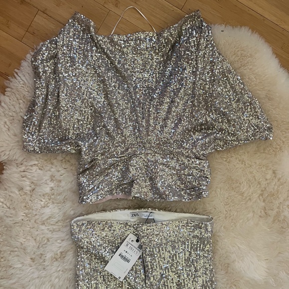 Zara sequin two piece set - Picture 3 of 4